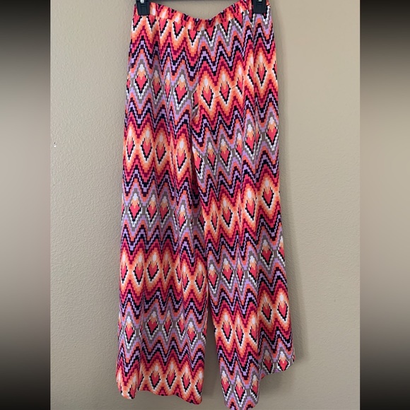Xhilaration Bright Pink Print Swim/Beach Cover Up Pants NWOT Size S - Picture 8 of 8
